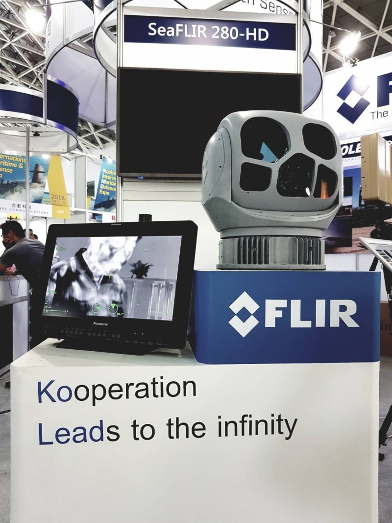 4000噸級海巡艦將會搭配美國軍規的SeaFLIR 280-HD海用熱像儀